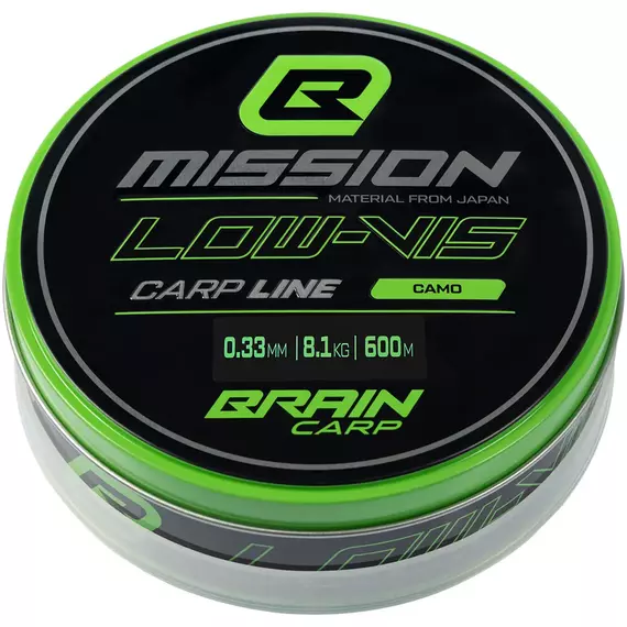 Волосінь Brain Mission Carp Line (Camo) 600m 0.33mm 8.1kg, фото , изображение 2